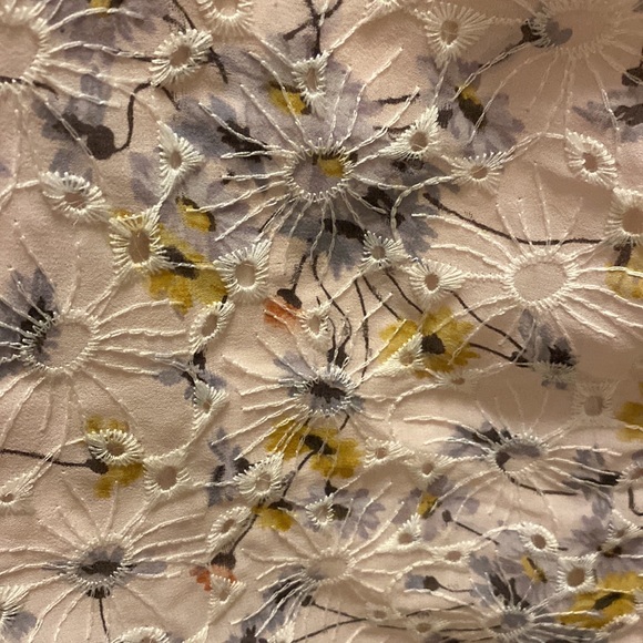 NWT LOFT BLUSH EYELET LINED WITH PALE FLOWERS SUMMER CAMISOL - Picture 2 of 8